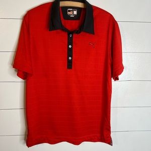 PUMA MEN’S RED GOLF SHIRT SZ L